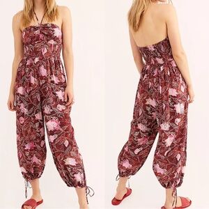Free People Iris Printed Jumpsuit Size XS NWOT